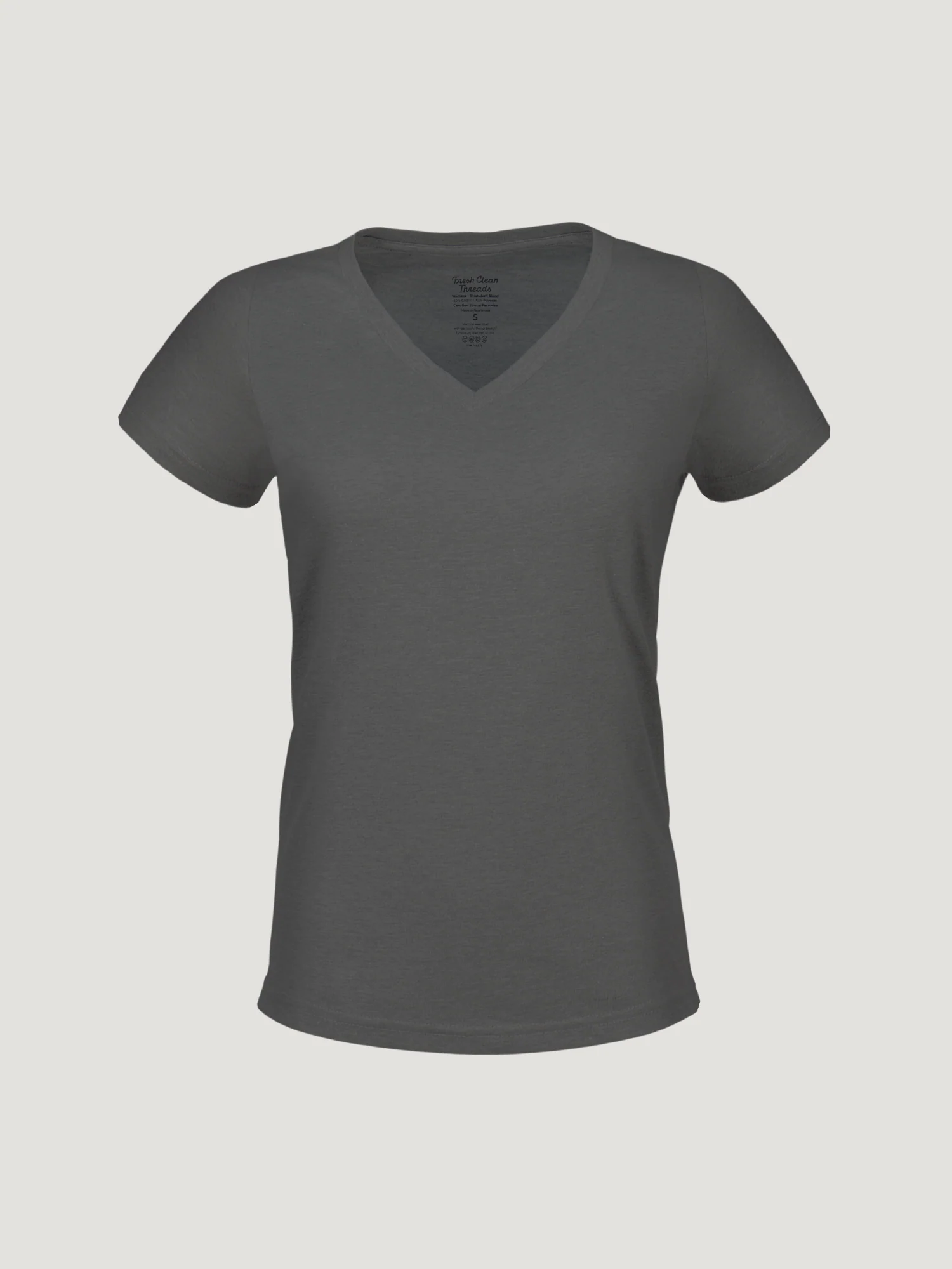 Carbon Grey Everyday V-Neck Tee