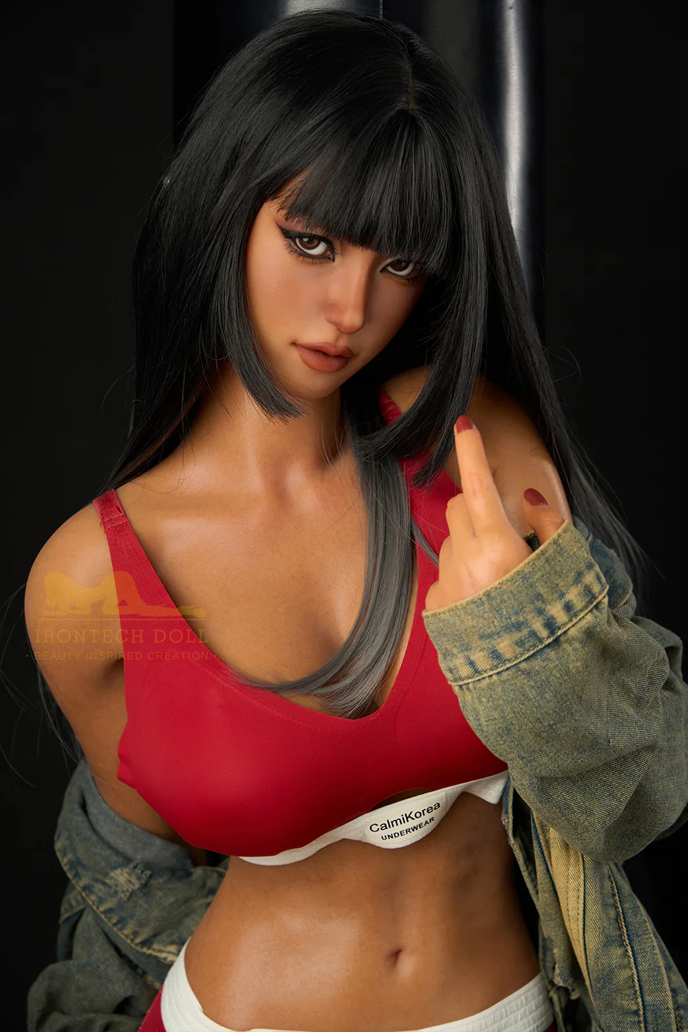 Real Lady Jett 5ft31/ 161cm #S14 Head Full Silicone Dark Tanned Athletic Realistic Adult Sex Love Doll