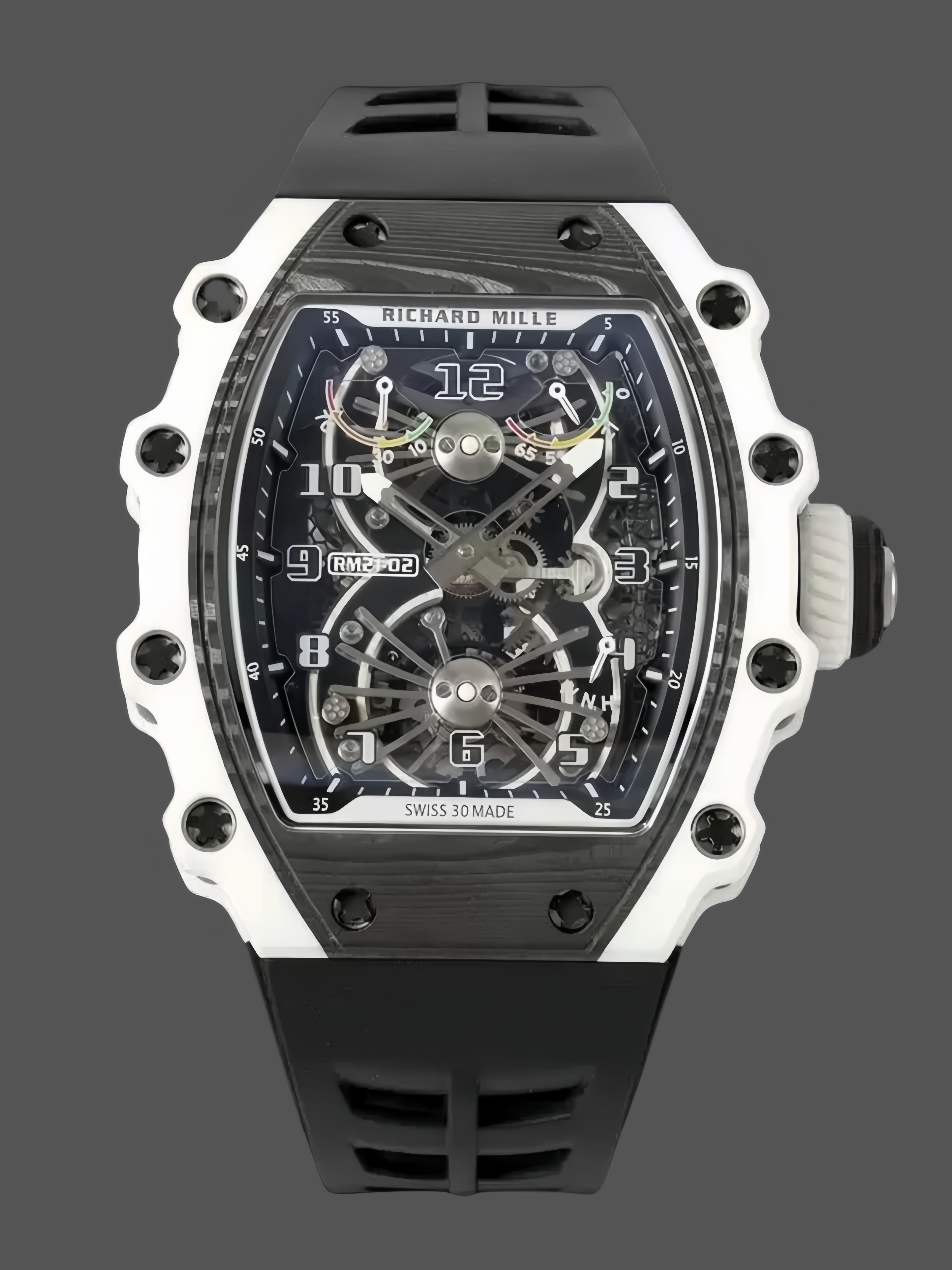 【7A Quality】Richard Mille RM 21-02 Tourbillon Aerodyne Quarts TPT Carbon Black