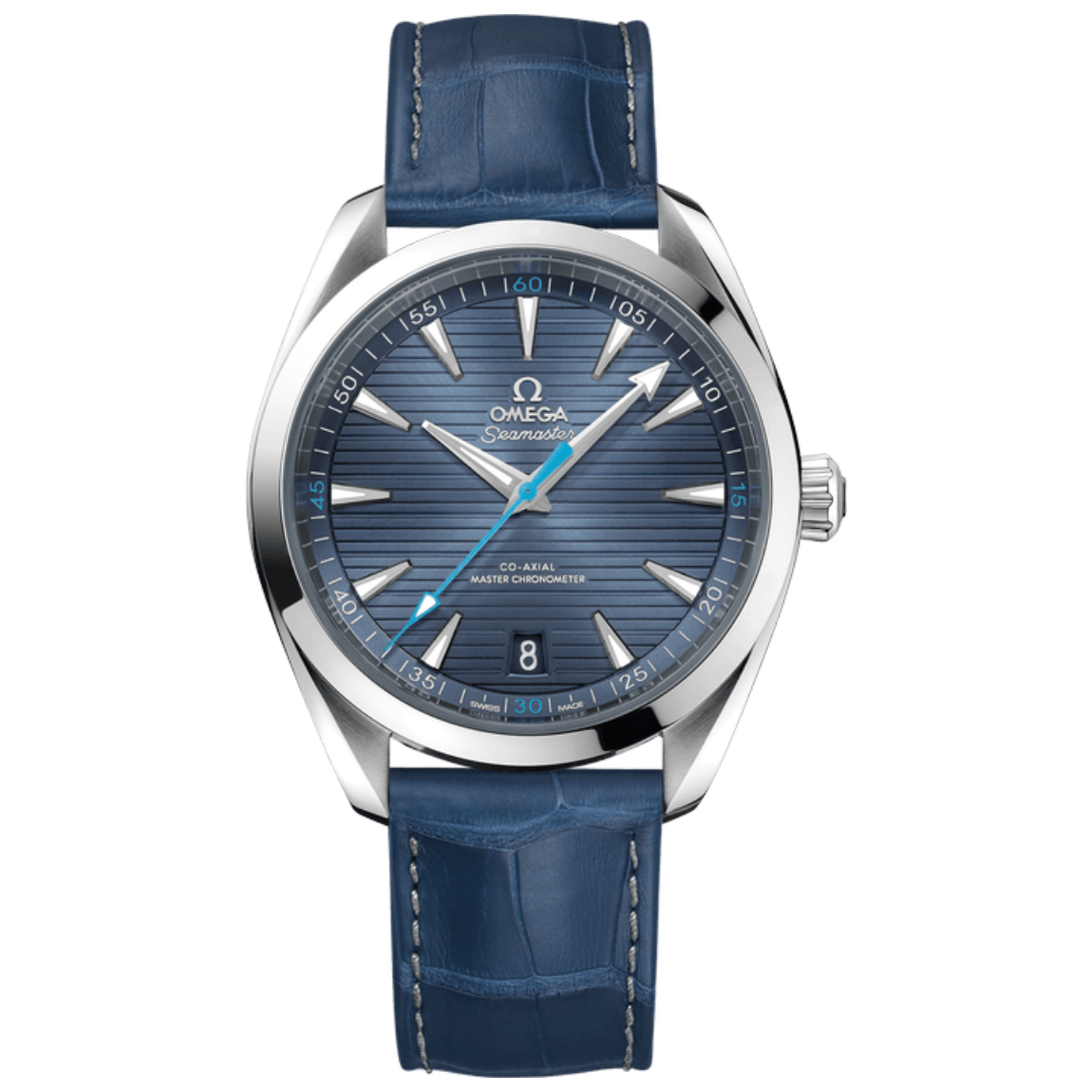 Omega Seamaster Aqua Terra 150m Watch 41mm, Stainless Steel Case with Leather Strap