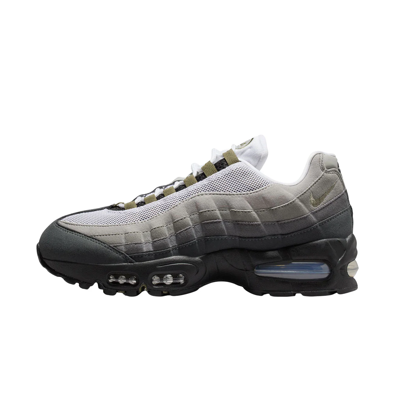 WMNS Nike Air Max 95 OG (Black/medium Olive-white-reflect Silver)