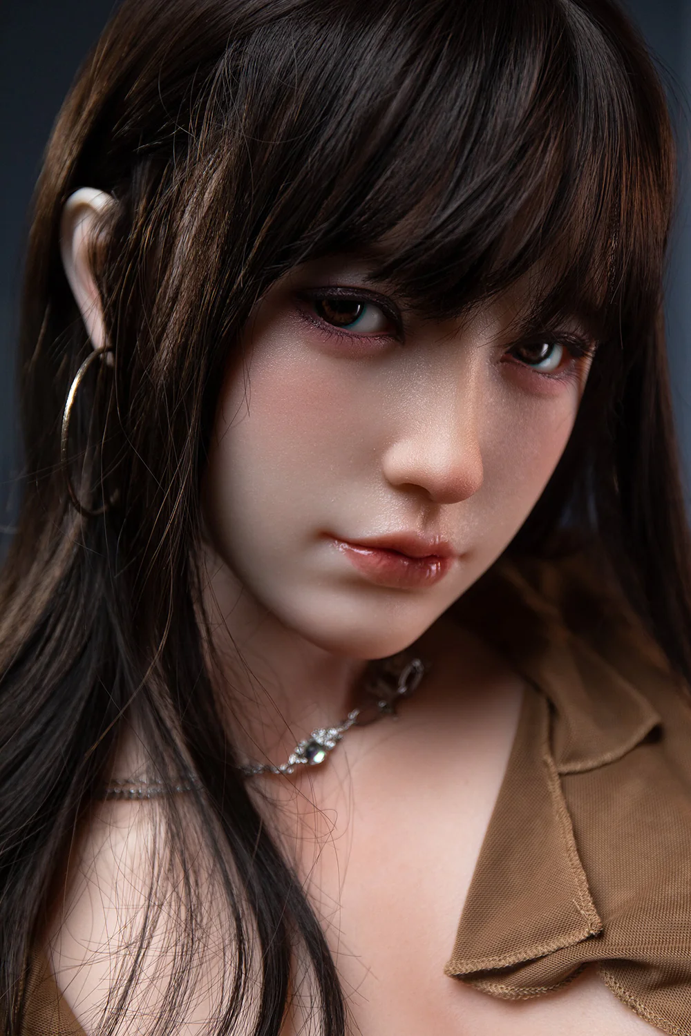 US Stock - Gracie 5ft58/170cm #A60 Silicone Head + TPE Body Asian Medium-chested Realistic Love Sex Doll
