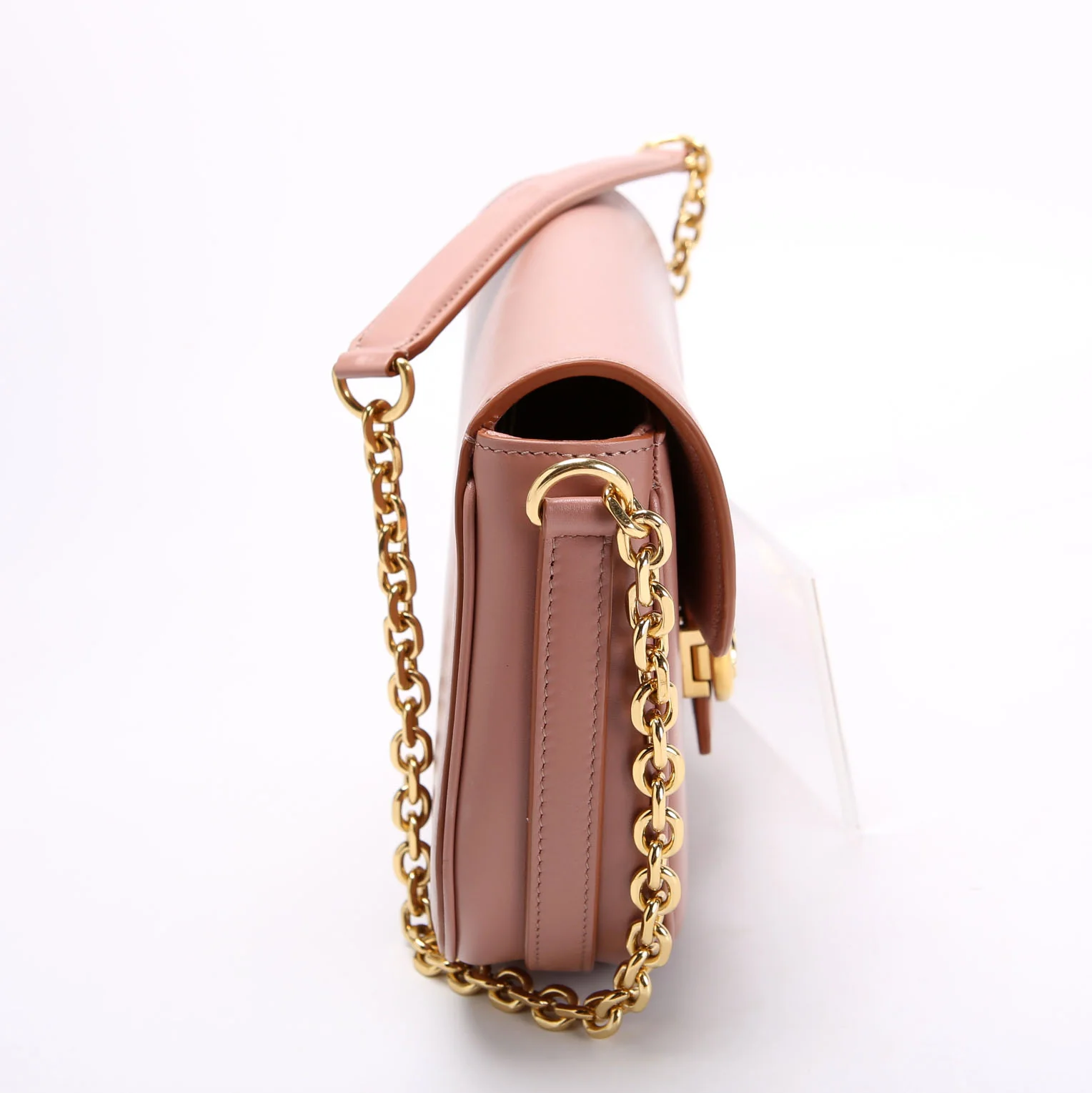 Chain Maillon Triomphe Calfskin Mauve/Gold