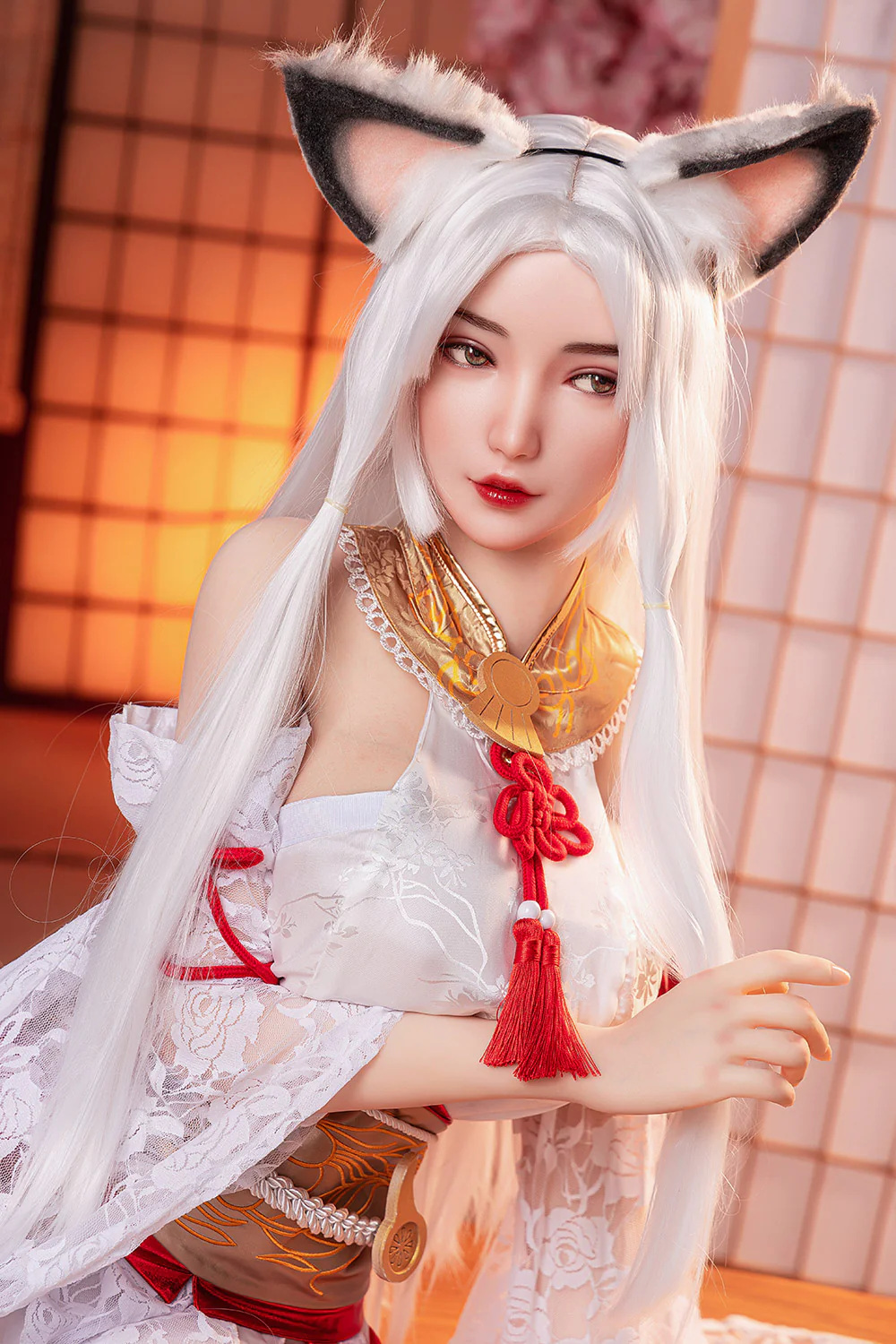 Megan 5ft25 / 160cm #60 Silicone Head + TPE Body Big Boobs Japan Anime Catgirl Hentai Sex Doll