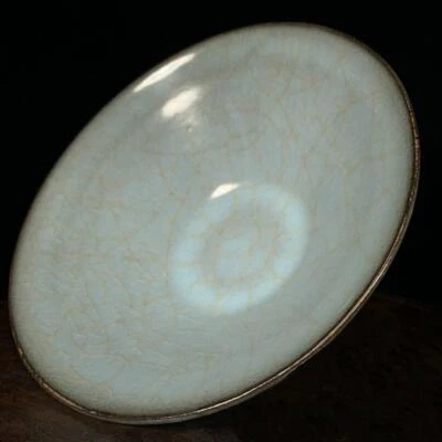 23.5CM Old Chinese Guan Yao Guan Kiln Douli Bowl Q1016