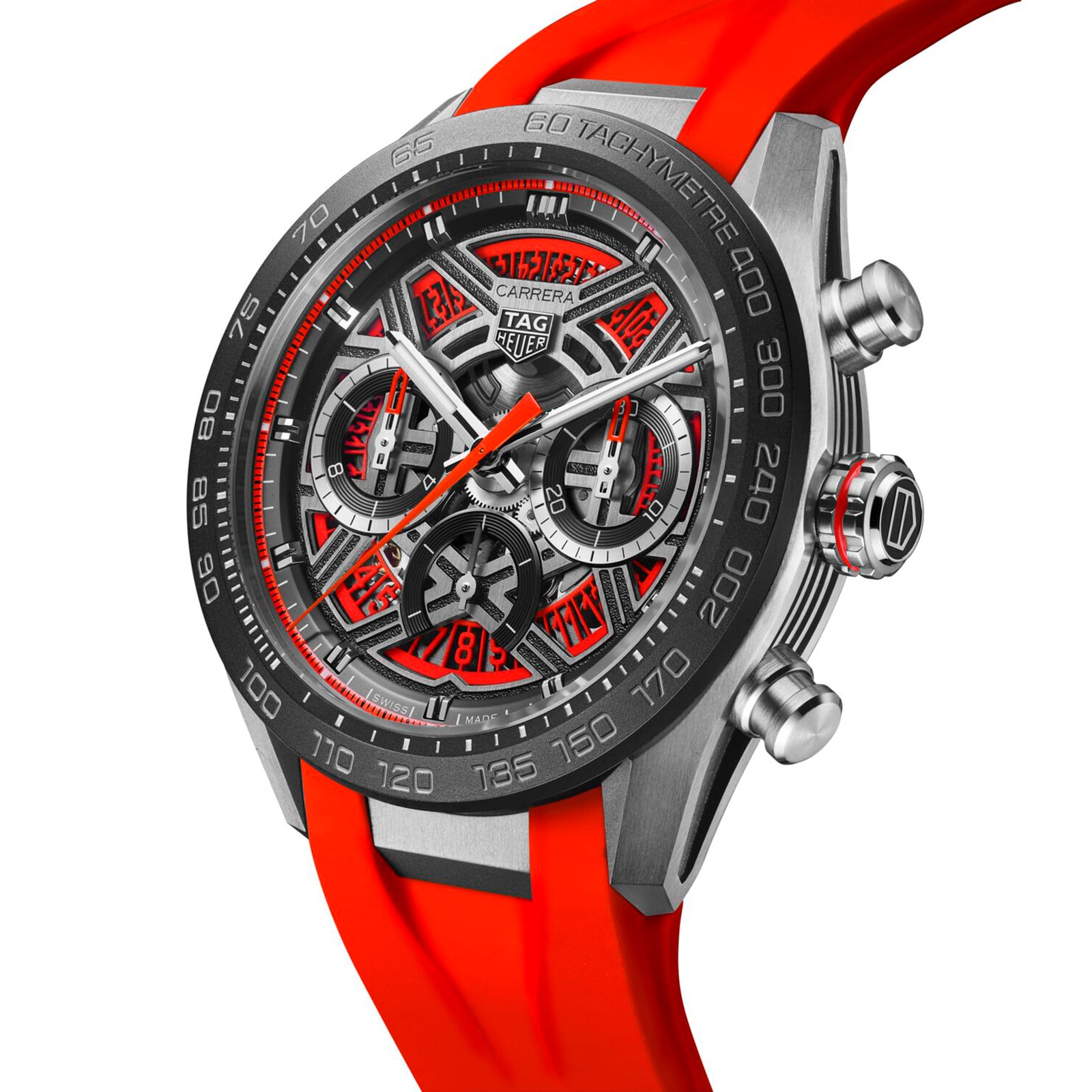【7A Quality】TAG Heuer Carrera Chronograph Extreme Sport 44mm Mens Watch Red CBU2082.FT6275