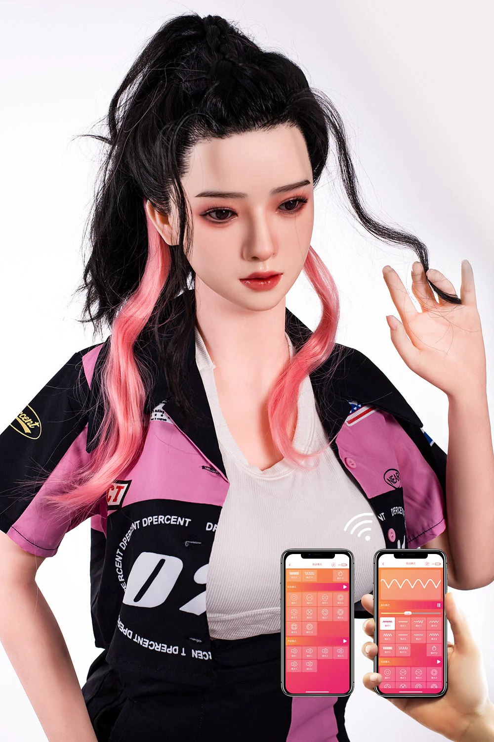 US Stock - RIDMII Muncey 5ft34/ 163cm Unique Design Silicone Head + TPE Body Full Size Asian Female Sex Doll