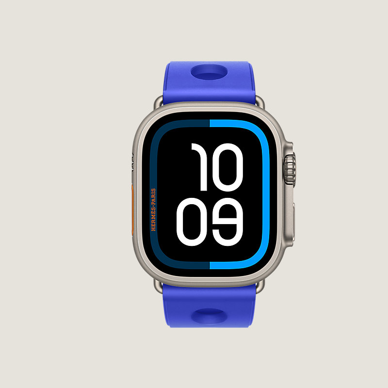 Ultra 3 case & Band Apple Watch Hermès Single Tour 49 mm Scub'H Diving