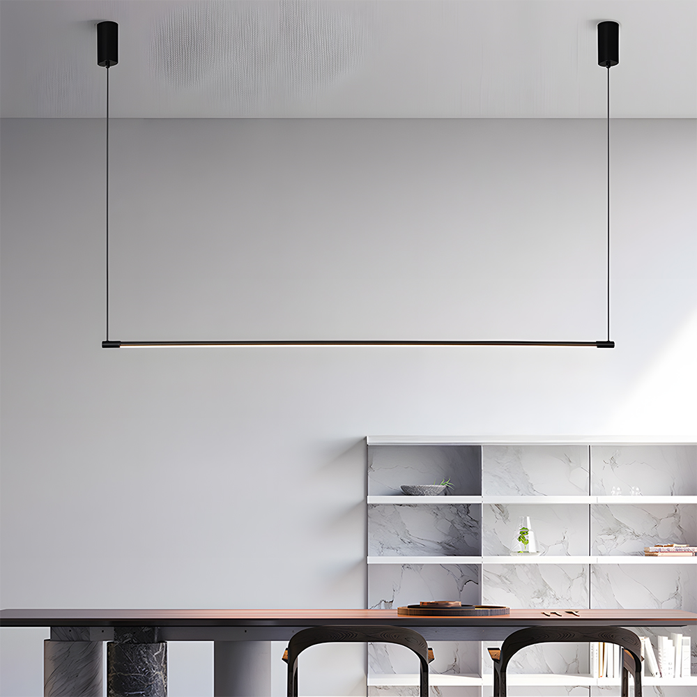 Aluminum Alloy Slim Linear LED Pendant Light For Dining Room