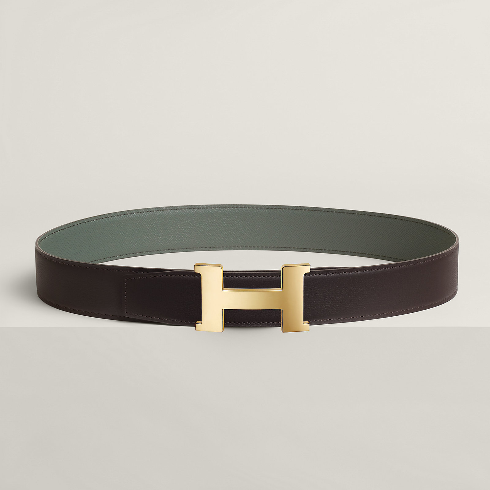 Constance belt buckle & Reversible leather strap 38 mm
