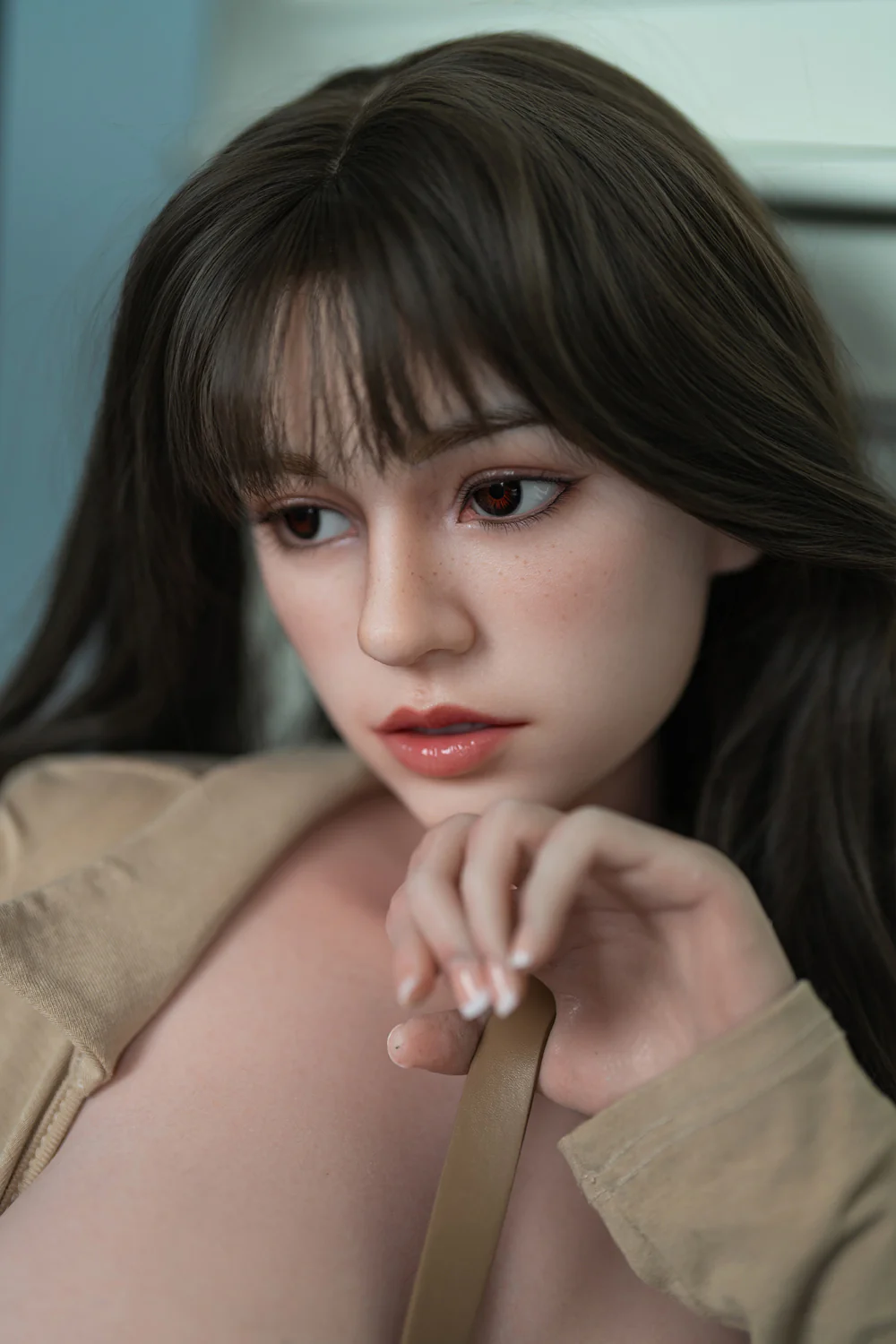 US Stock - Ireland Plus 5ft25/ 160cm M8ROS Head TPE Real-life Blonde Big Boobs Adult Sex Doll