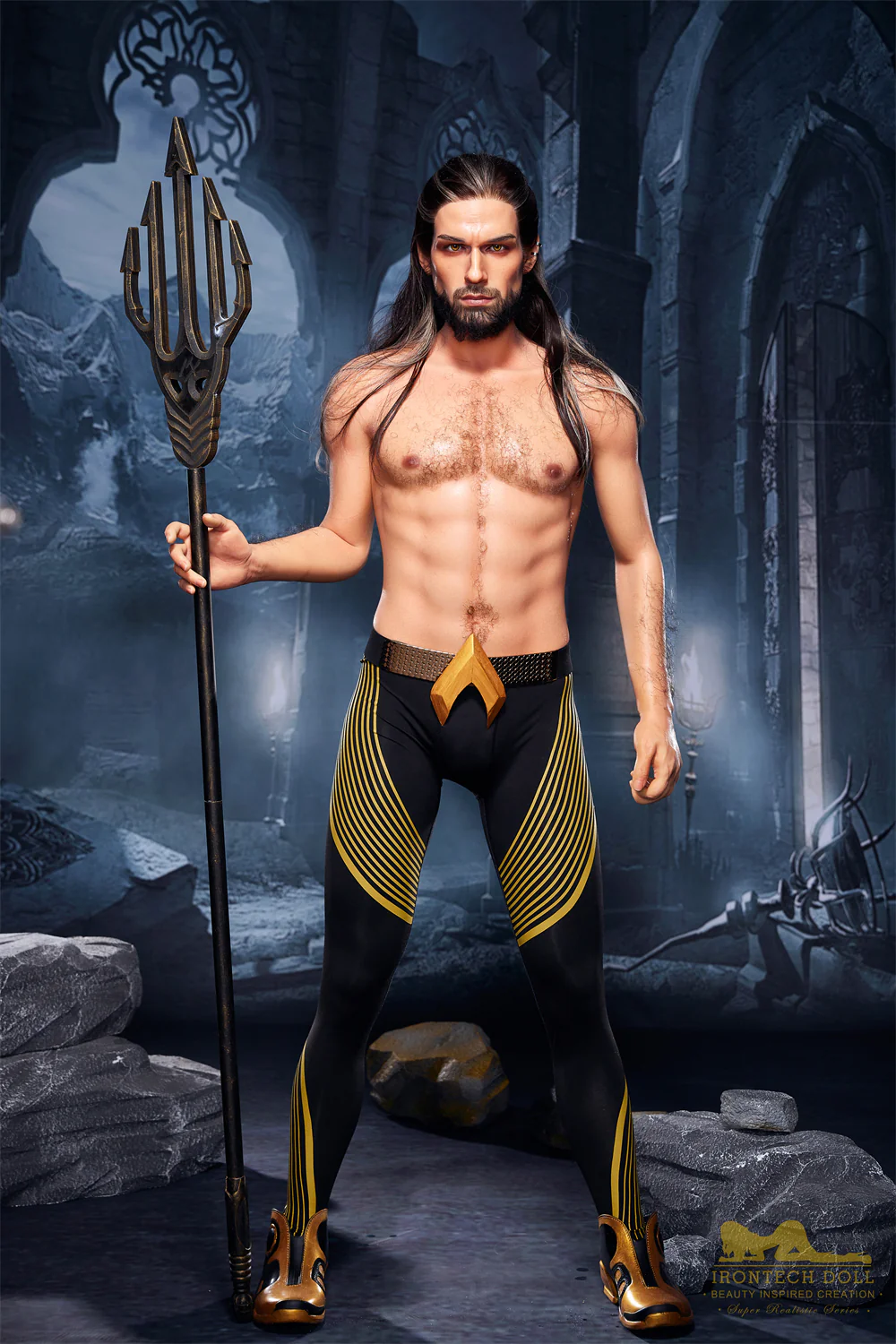 Irontechdoll Thomas 5ft58 / 170cm M5 Full Silicone Real-life Hairy Male Sex Doll For Gay Men