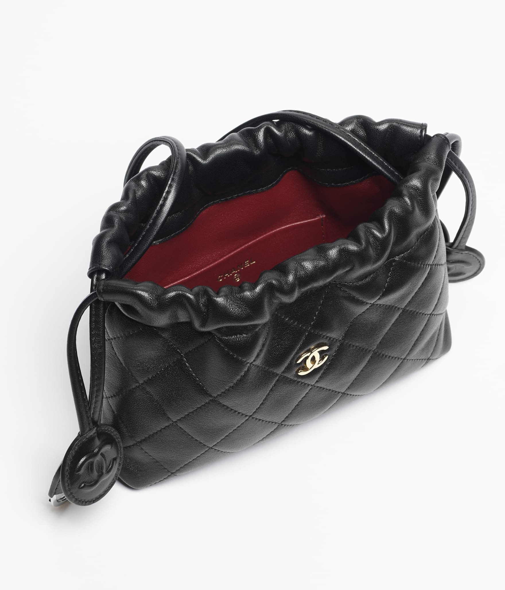 Clutch with Leather Strap