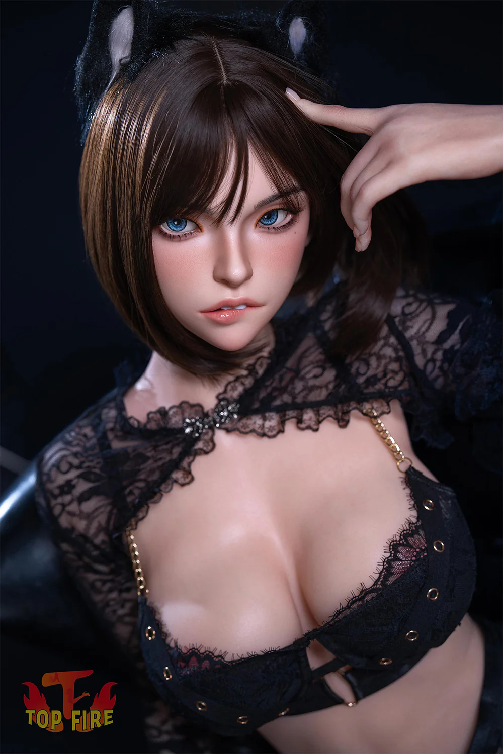EU Stock - Topfire Cheyenne 5ft18/ 158cm T05 Head With Auto-blowjob & Auto Hip-wiggling And Full Silicone Lovely Girl Realistic Sex Doll For Men
