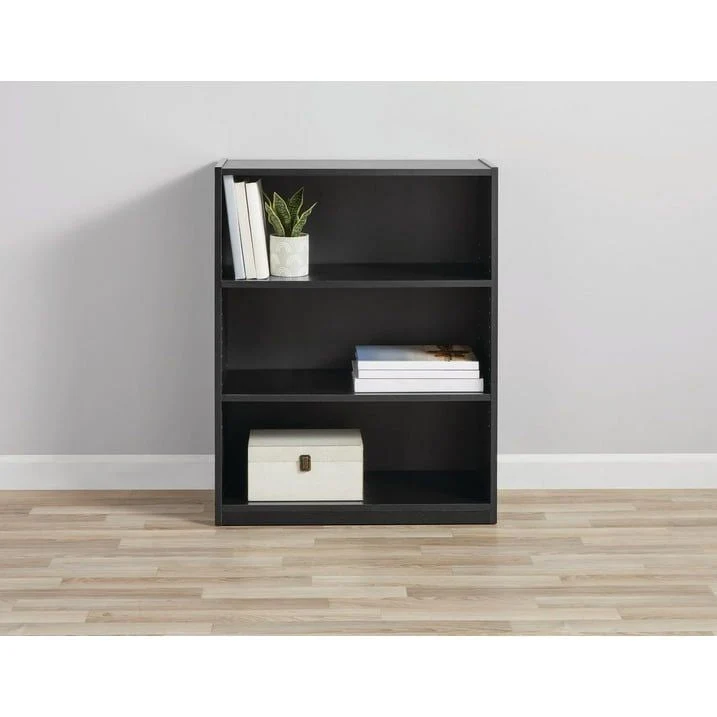 3-Shelf Bookcase with Adjustable Shelves