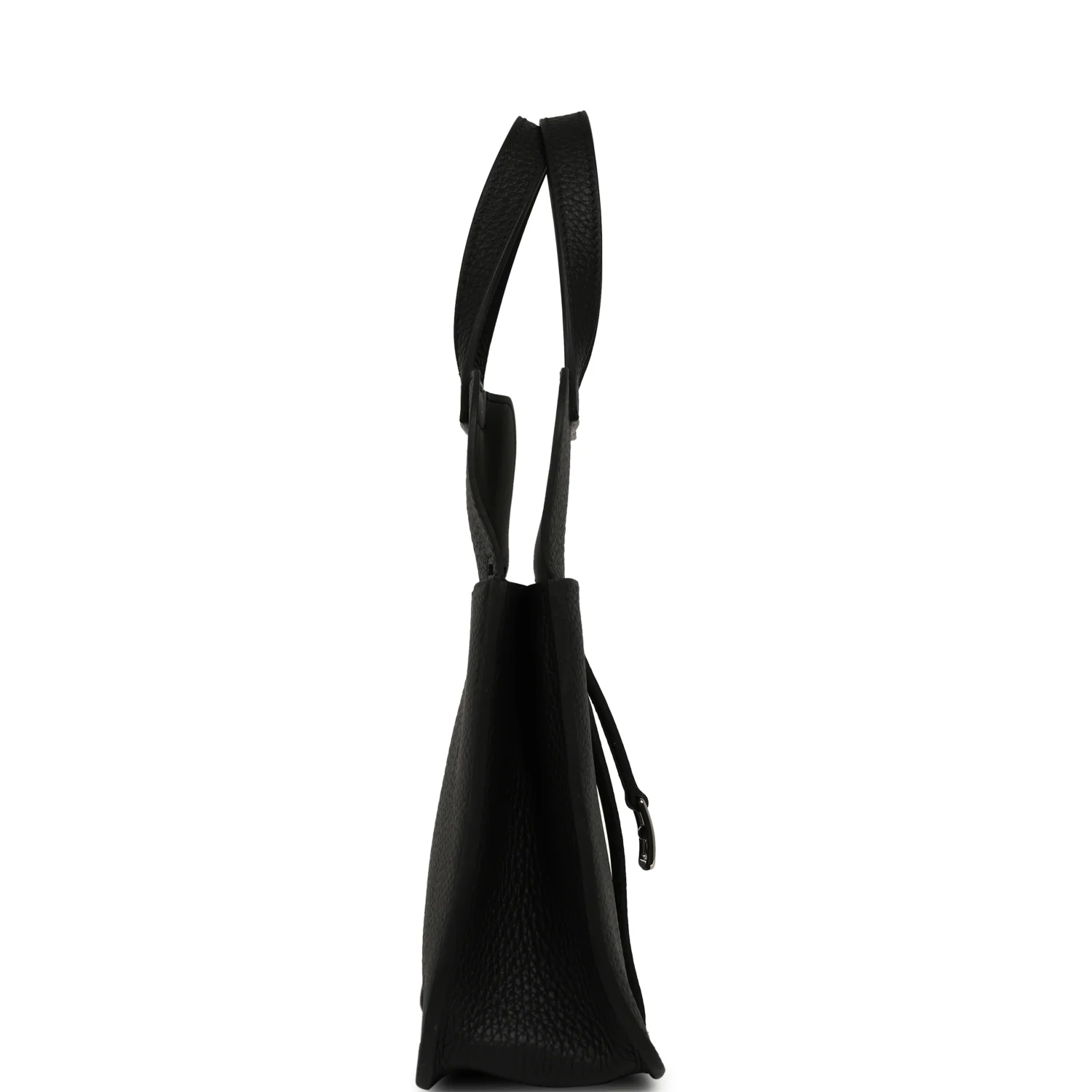 Hermes Halzan 25 Black Clemence Palladium Hardware