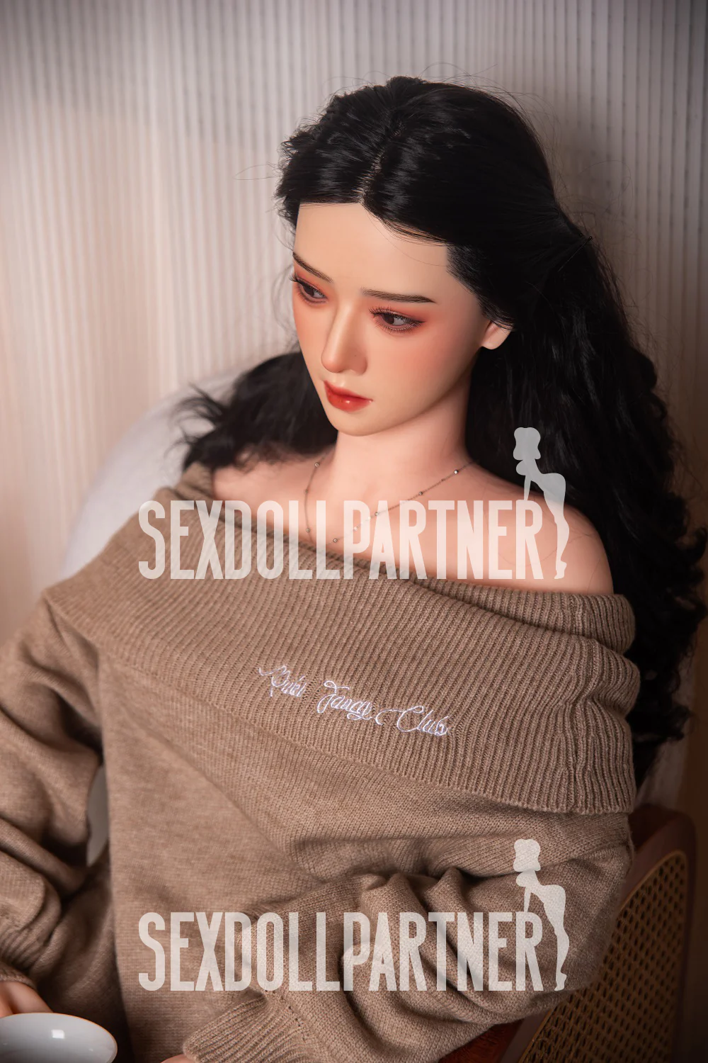 US Stock - RIDMII Muncey 5ft34/ 163cm Unique Design Asian Silicone Head TPE Body Sex Doll Free Extra Head