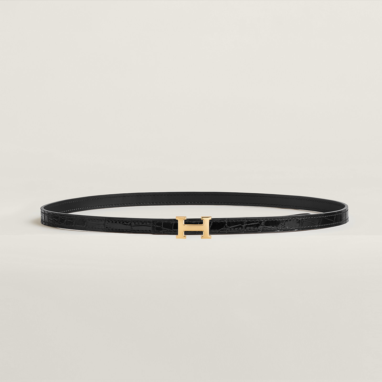 Mini 5382 belt buckle & Leather strap 13 mm