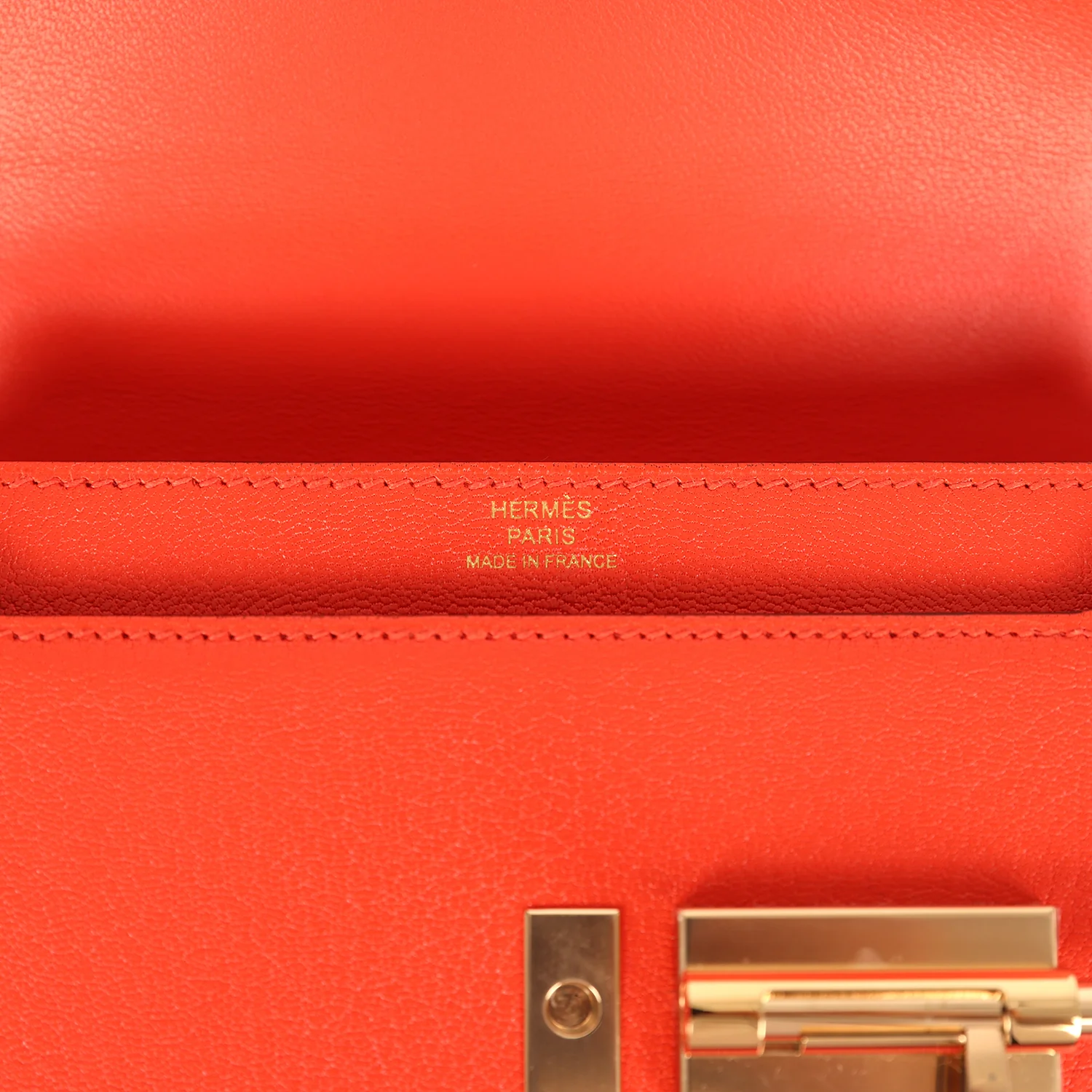 Hermes Mini Verrou Chaine Bag Capucine Chevre Chamkila Permabrass Hardware