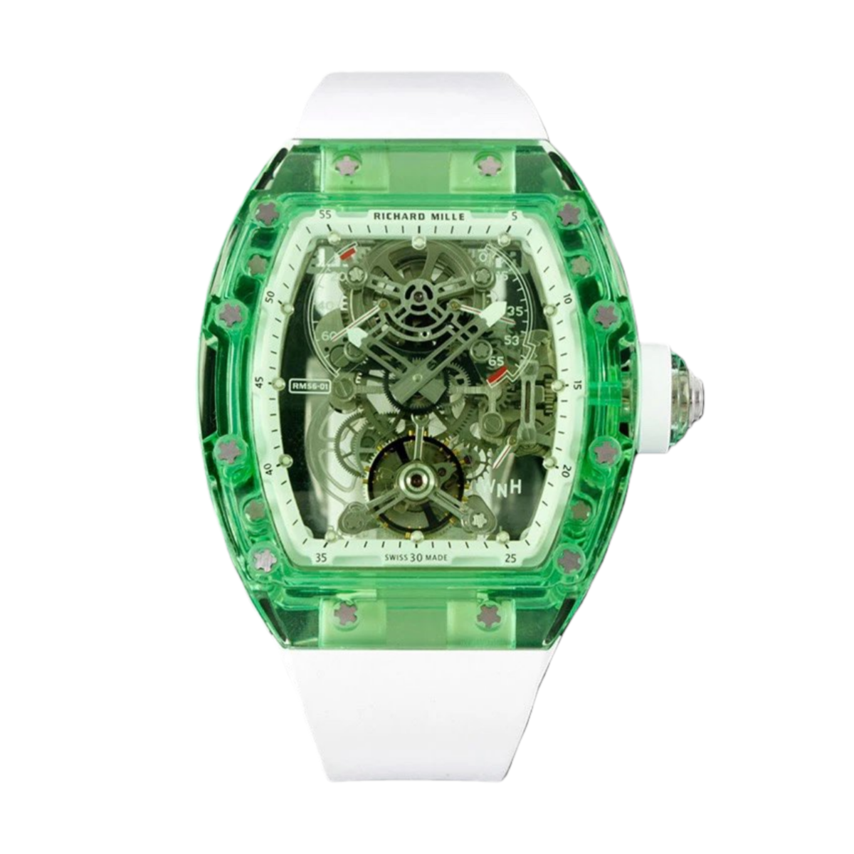 【7A Quality】Richard Mille RM 56-01 Tourbillon GreenTransparent Case