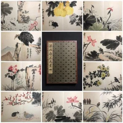 Pan Tianshou Signed Chinese Hand Painted Calligraphy Scroll w/ealge N2692