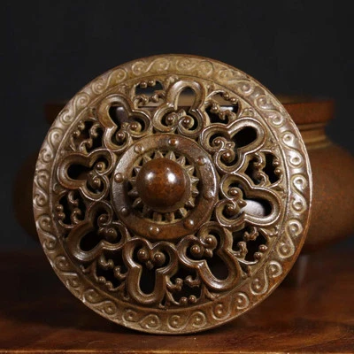 Feiyunge Signed Old Chinese Copper Incense Burner w/feet N4174