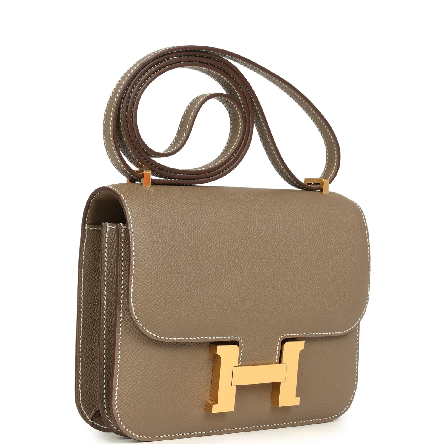 HERMÈS Constance 18 Etoupe Epsom Gold Hardware
