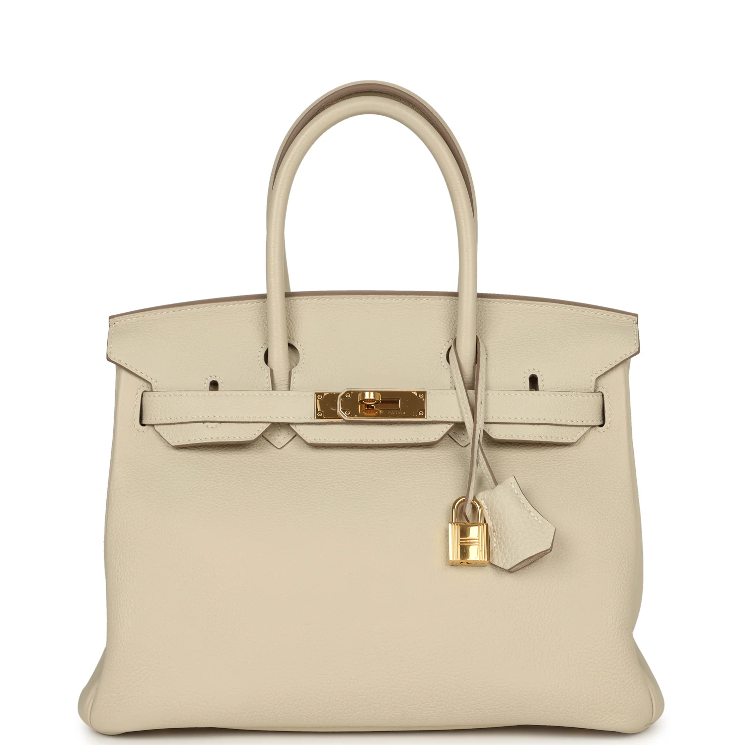 HERMÈS Birkin 30 Craie Togo Gold Hardware
