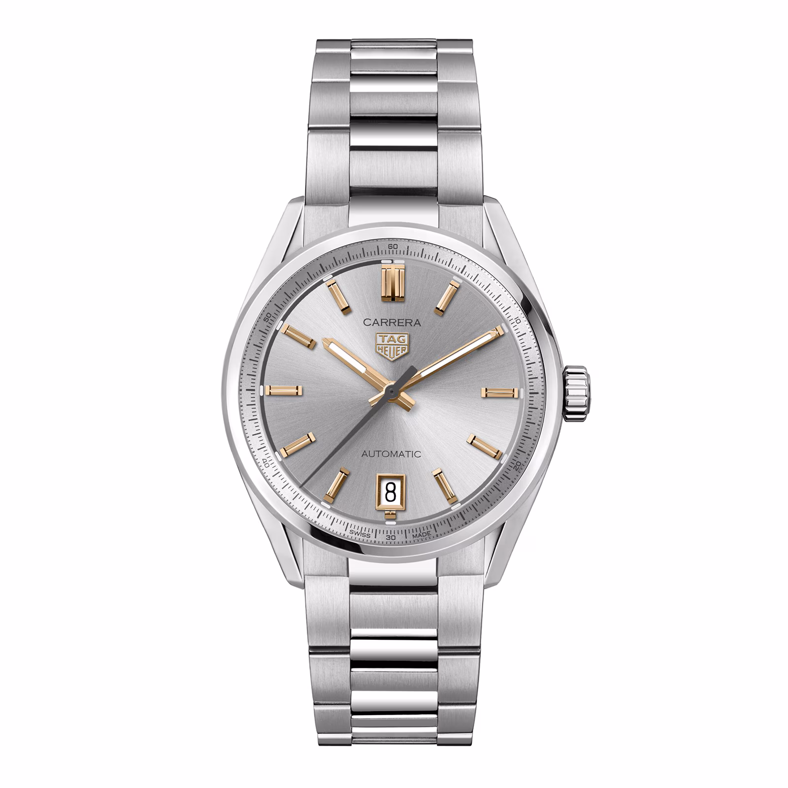 【7A Quality】TAG Heuer Carrera Date 36mm Unisex Watch Silver WBN2310.BA0001
