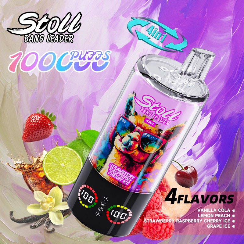 Bang Leader 100K Puffs 4-in-1 Prefilled Vape | 4 Flavors in 1 Device,  Rechargeable, 3%/5%