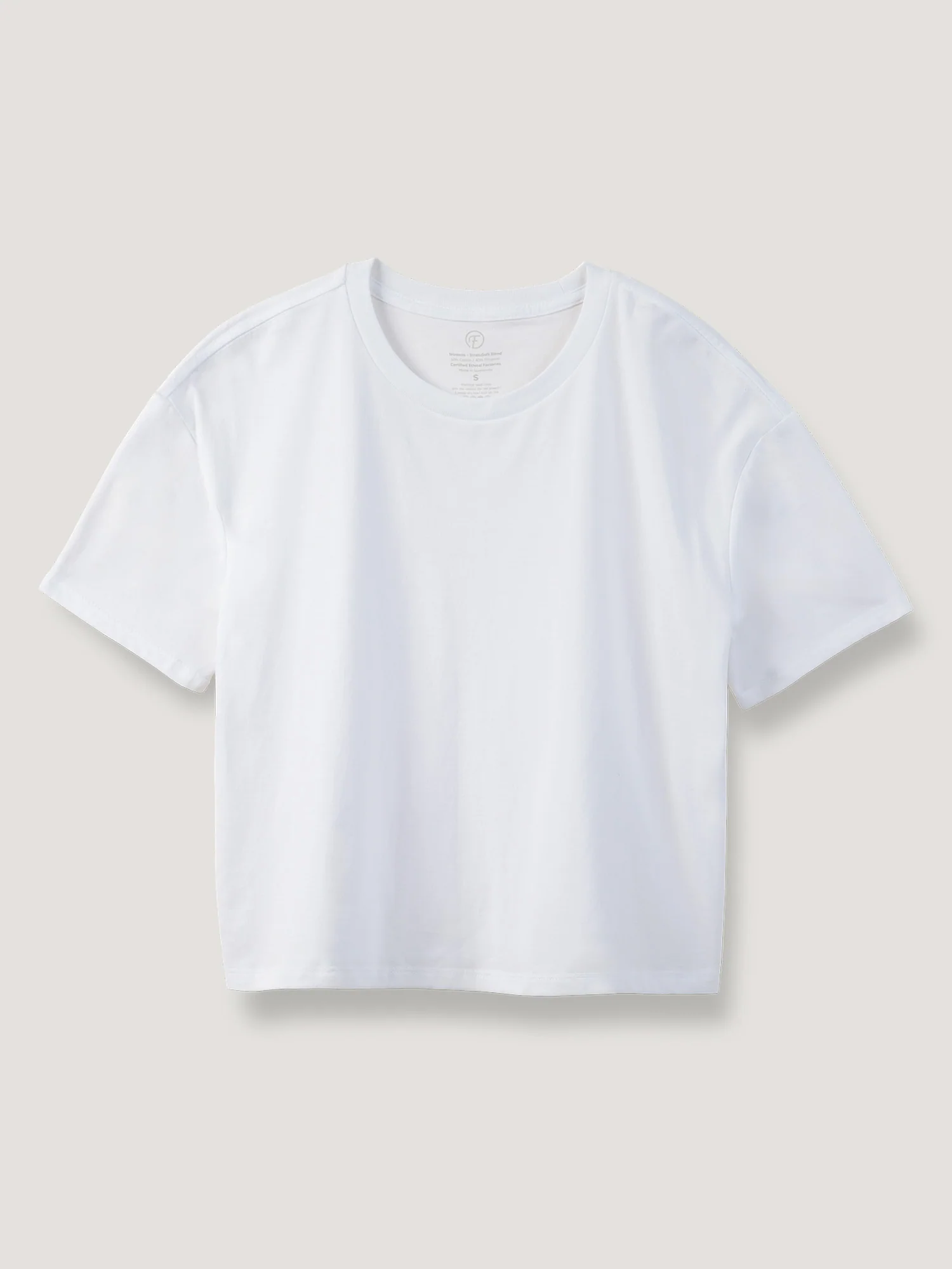 White Boxy Tee