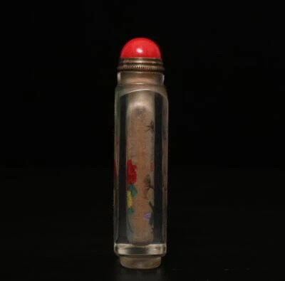 Ma Shaoxuan Signed Old Chinese Painting Snuff Bottle w/bird