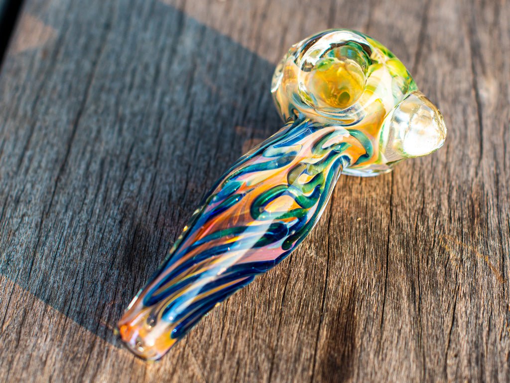 Gold Fumed Glass Pipe