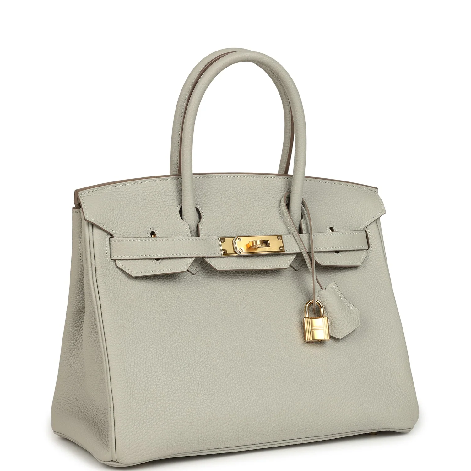 HERMÈS Birkin 30 Gris Perle Togo Gold Hardware