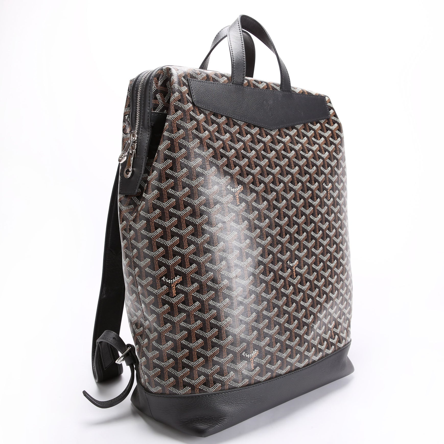 GOYARD Cisalpin Goyardine Backpack Black