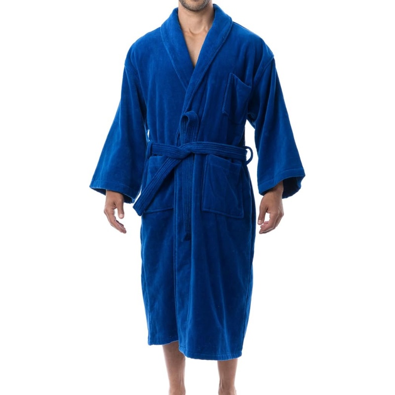 Alpine Swiss Pure Cotton Terry Cloth Men's Bathrobe