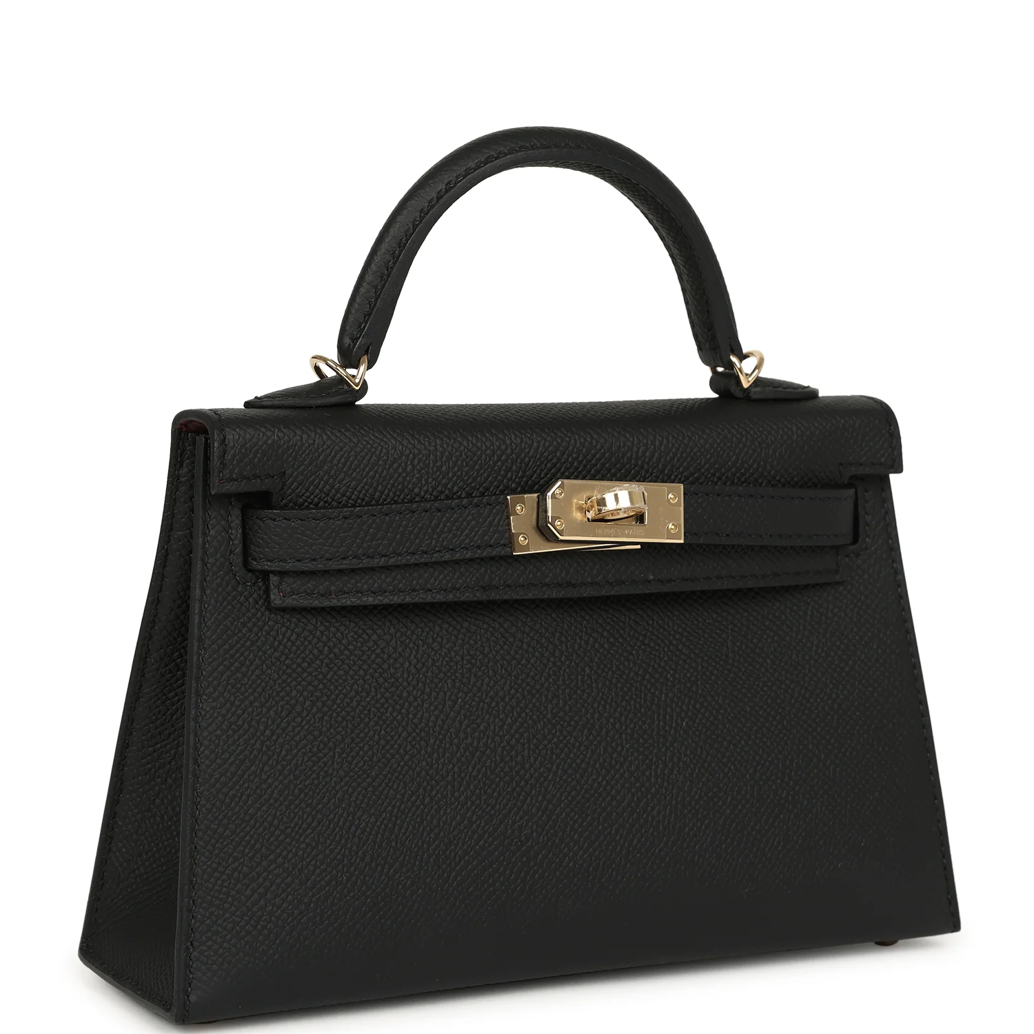 HERMÈS Special Order (HSS) Kelly Sellier 20 Black Verso Epsom Permabrass Hardware