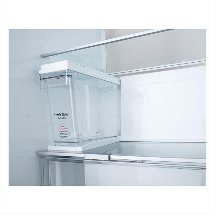 LG - Frigorifero side by side GSLE91MBAC Classe C 628L-Metal Sorbet