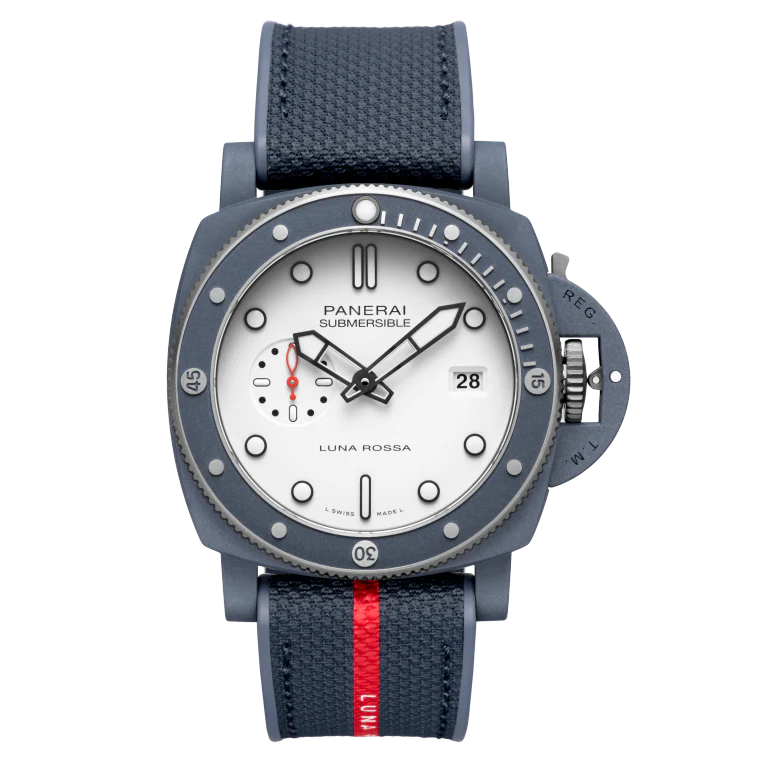 【7A Quality】Panerai Submersible QuarantaQuattro Luna Rossa Ti-Ceramitech™ 44mm PAM01543