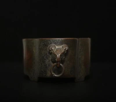 Ming Xuande Signed Old Chinese Bronze or Copper Incense Burner w/sheep