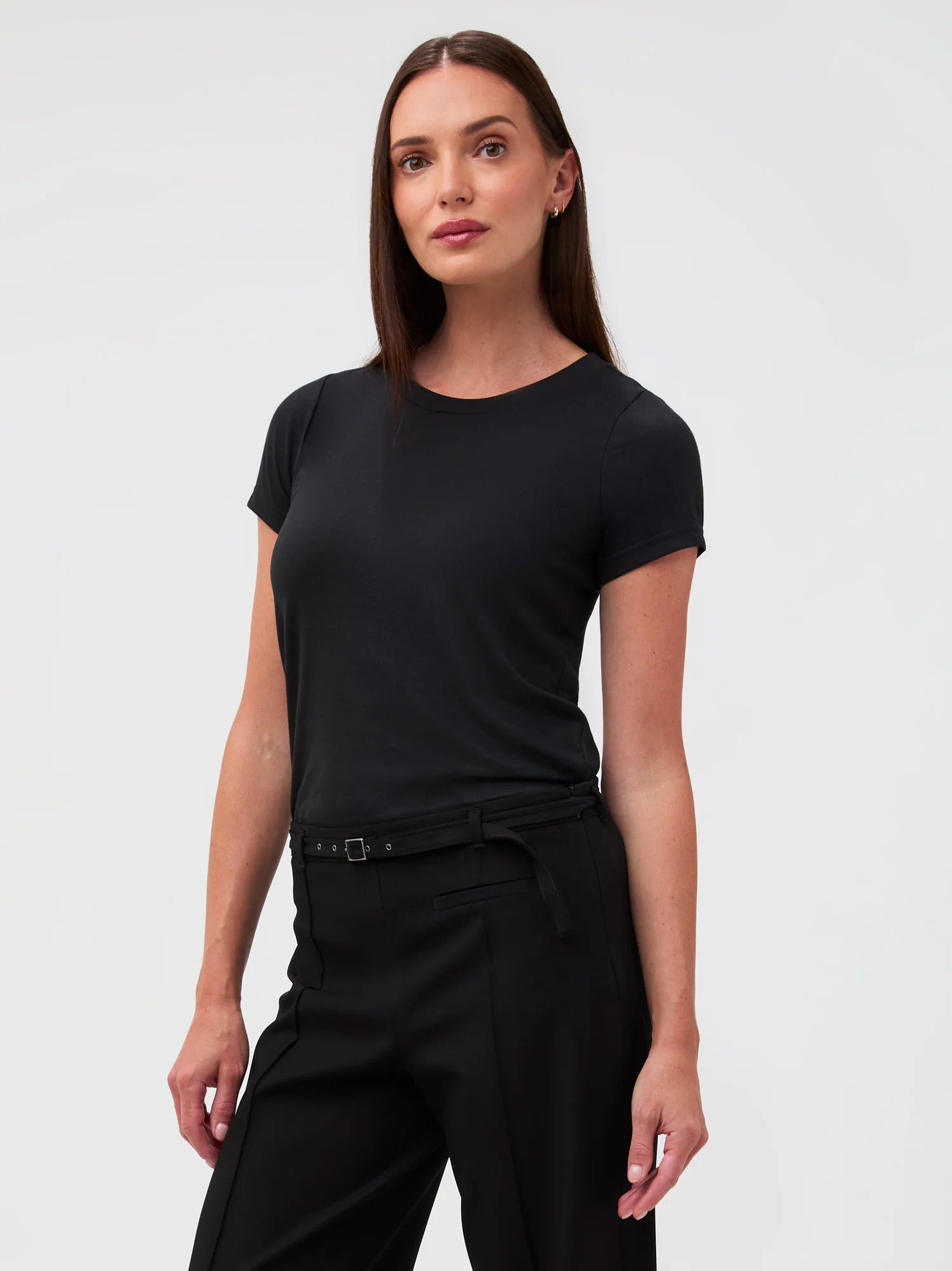 Black Everyday Crew Neck Tee
