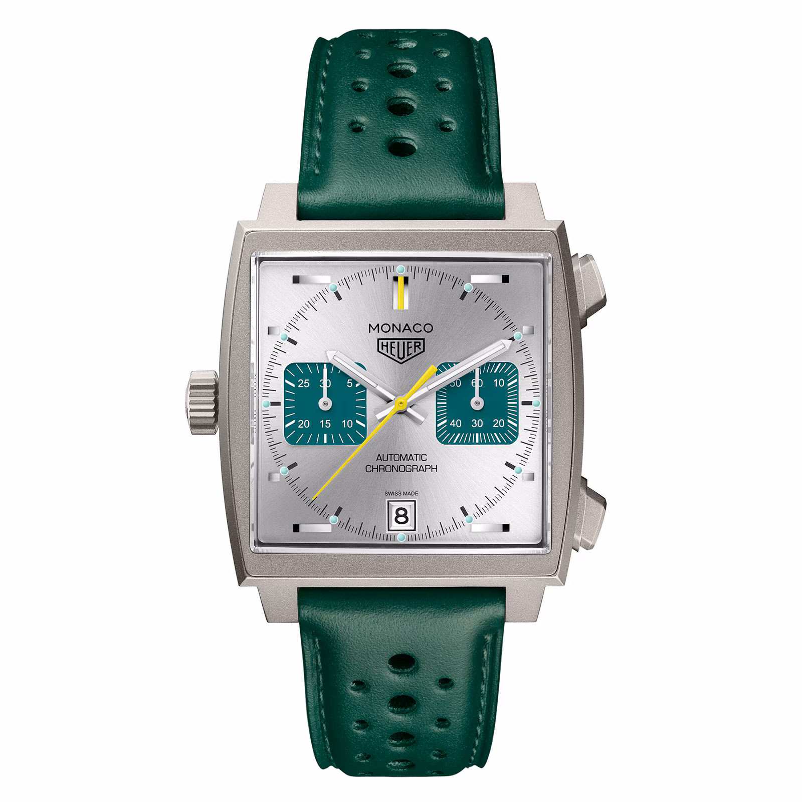 【7A Quality】TAG Heuer Monaco Chronograph Racing Green 39mm Mens Watch CAW218E.FC6565