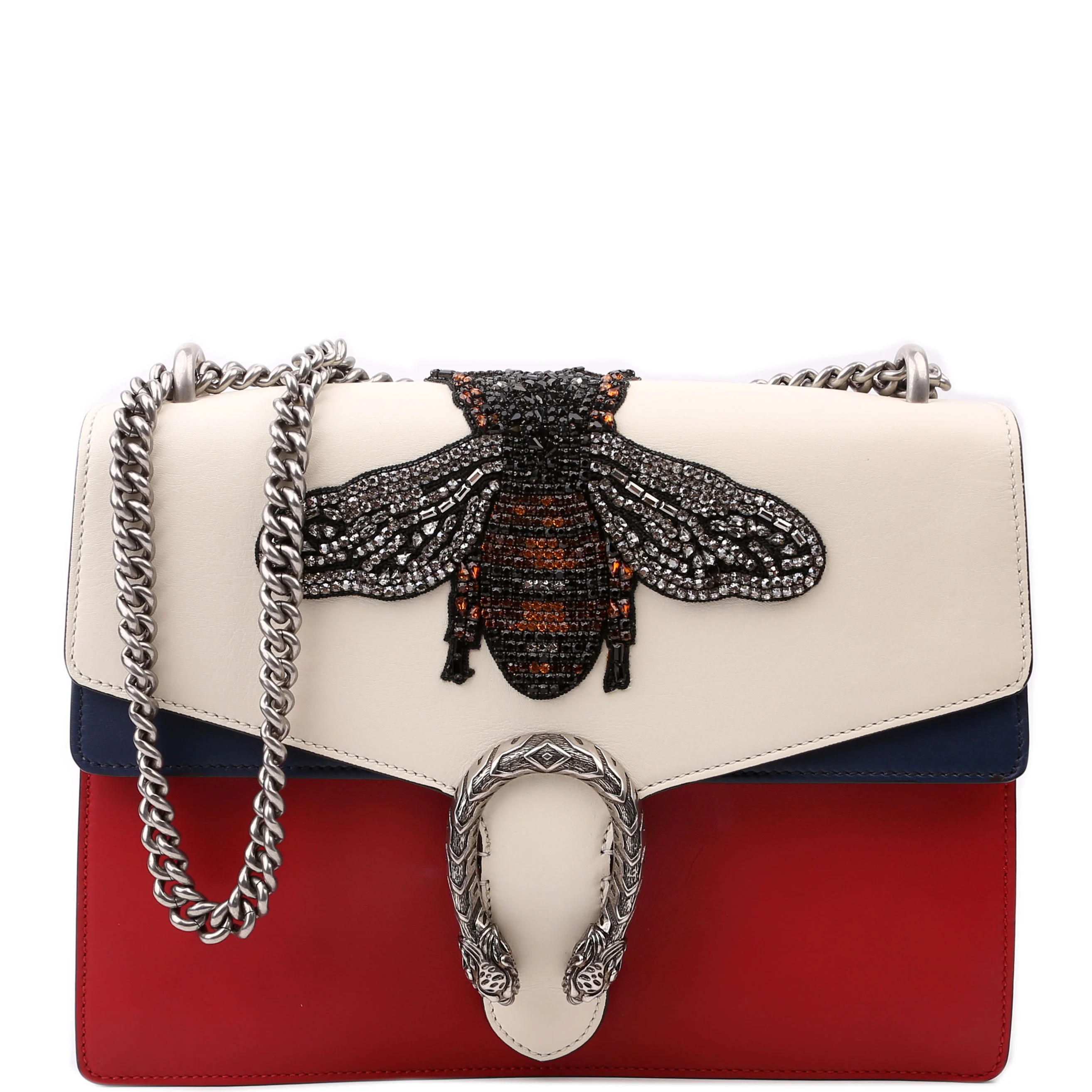 GUCCI 403347 Dionysus Bee Embellished Shoulder Bag Medium