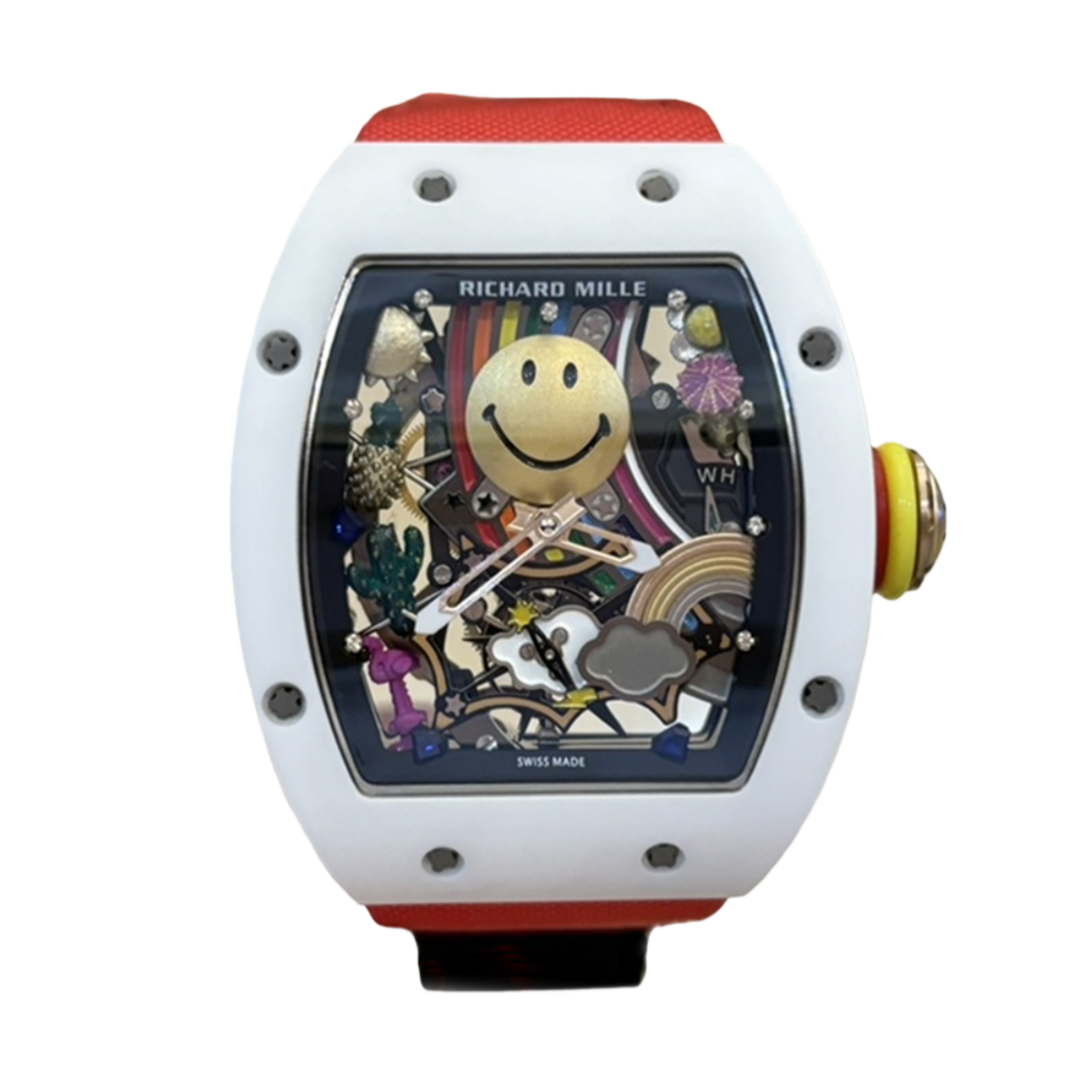 【7A Quality】Best Fake Richard Mille RM 88 Smiley Replica – Swiss Tourbillon, Sport Style