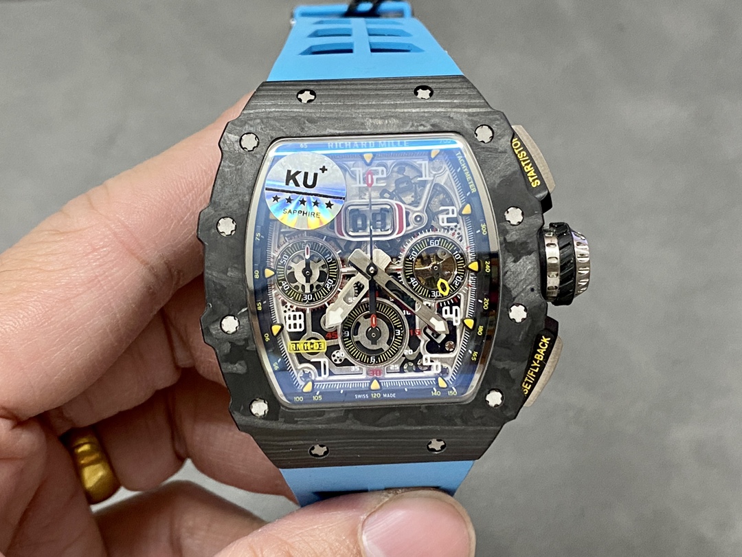 【7A Quality】Richard Mille RM 11-03 Automatic Flyback Chronograph Blue Watch