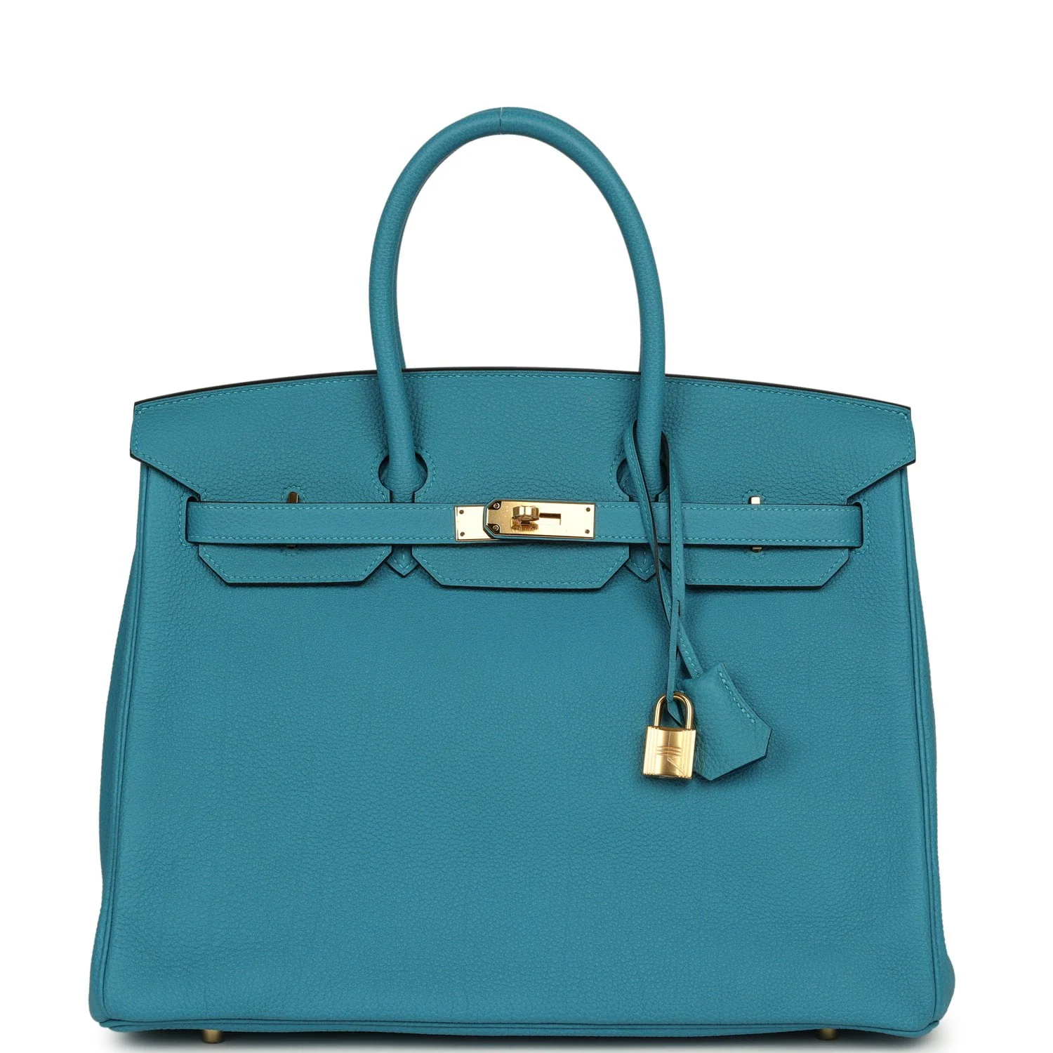 HERMÈS Birkin 35 Turquoise Togo Gold Hardware