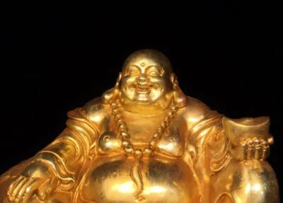 19CM Old Chinese Bronze Statue Buddha CK228