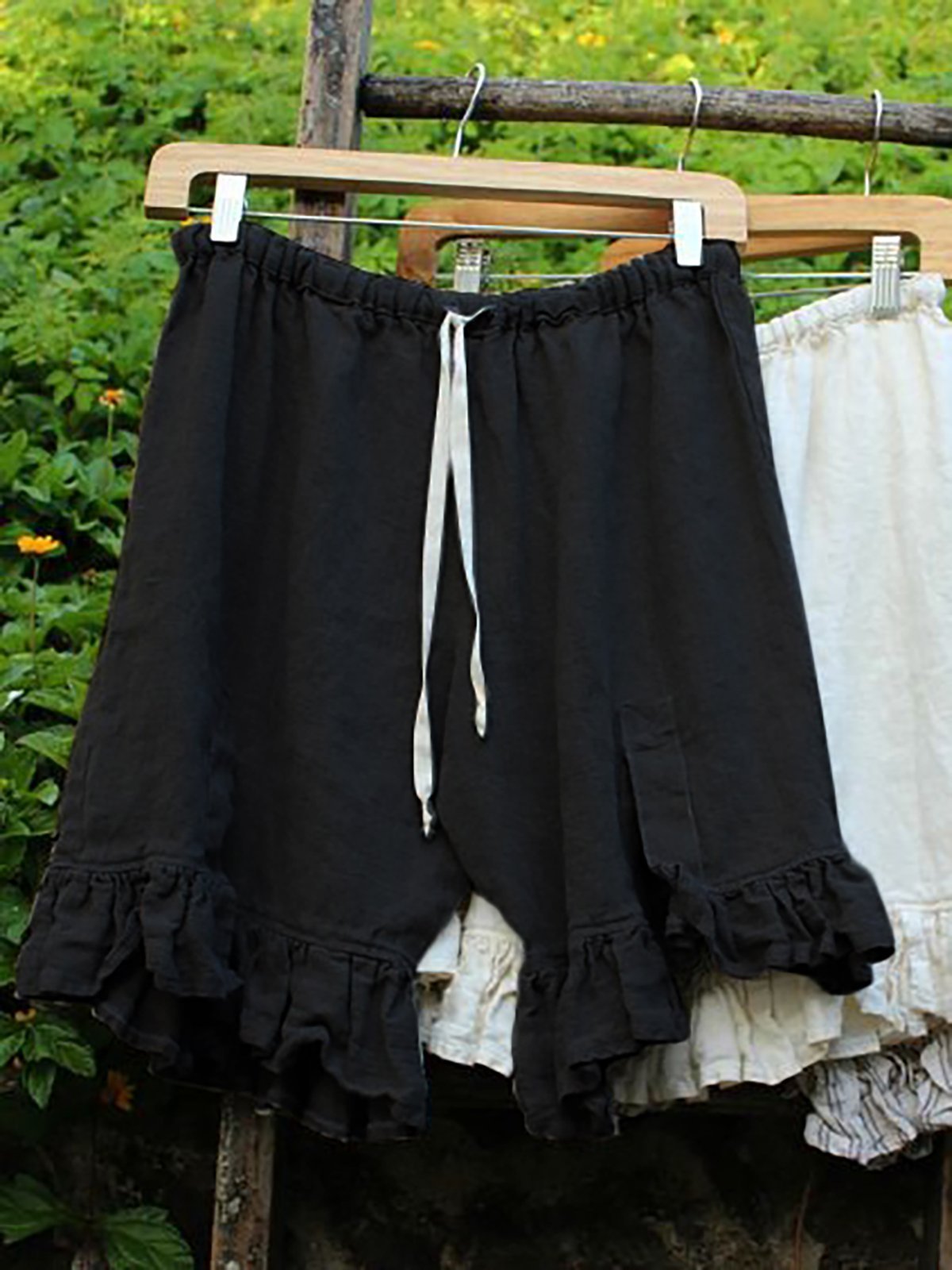 Women Folds Casual Pants