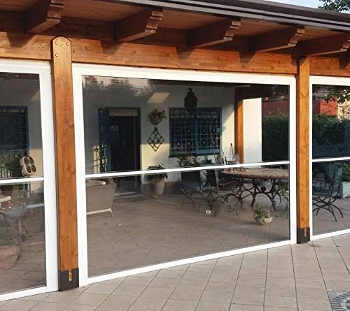 Tenda Veranda ermetica - con cassonetto e guide da 12cm - con profili rinforzo. Made in Italy