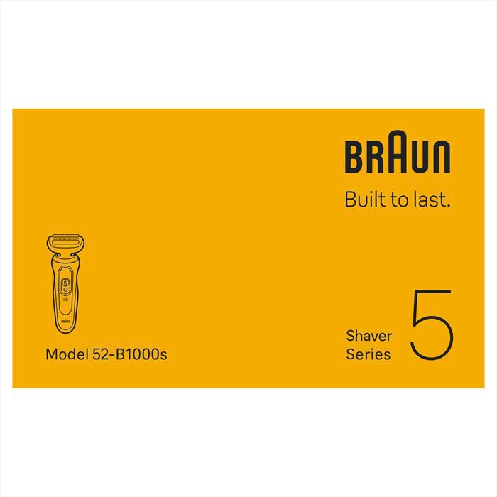 BRAUN - Rasoio SHAVER 52-B1000S-BLU